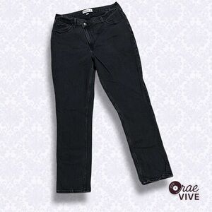 Abercrombie & Fitch Black Straight Leg Jeans